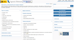 Desktop Screenshot of agenciatributaria.gob.es