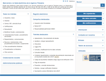 Tablet Screenshot of agenciatributaria.gob.es